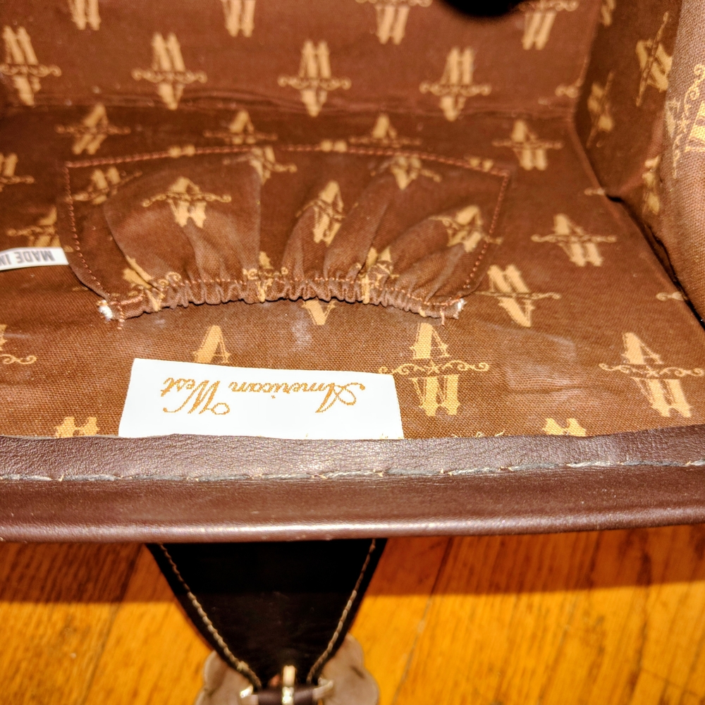 American West Black and Brown Crossbody Bag - Picture 5 of 9